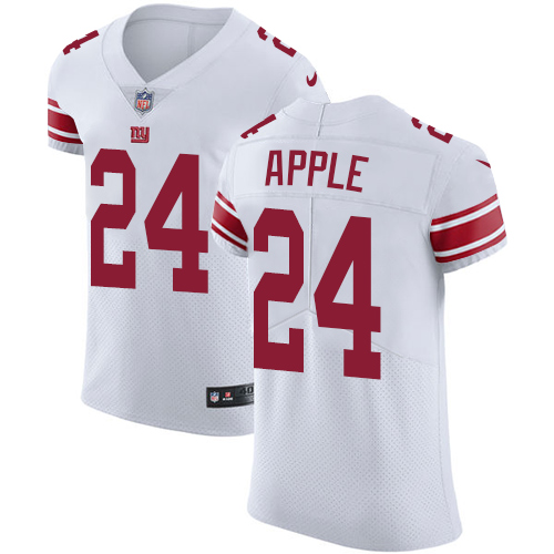 Nike Giants #24 Eli Apple White Men's Stitched NFL Vapor Untouchable Elite Jersey